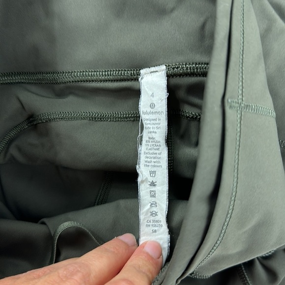 Lululemon Fast and Free Tight II 25" *Non-Reflective Nulux Dark Olive - Picture 4 of 8